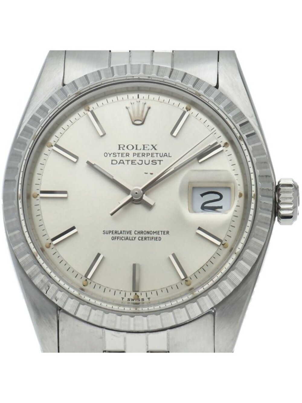 Rolex Datejust Watch Antique SS Silver Polished